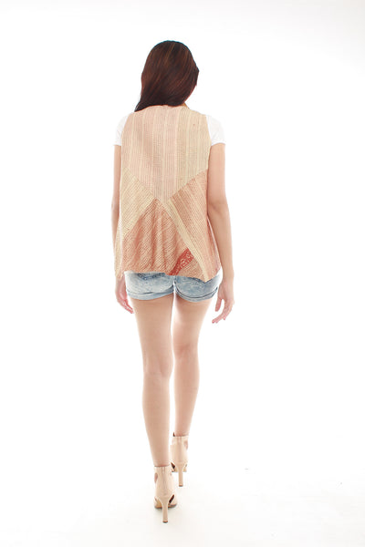 Hand Woven Silk Vest (Gold)