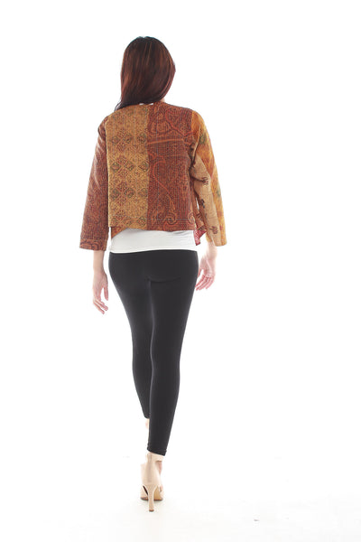 Moirai Silk Jacket (Maroon)