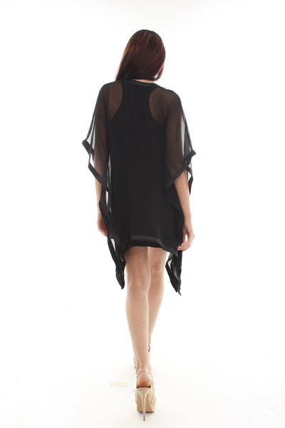 Embroidered Kaftan (Black)