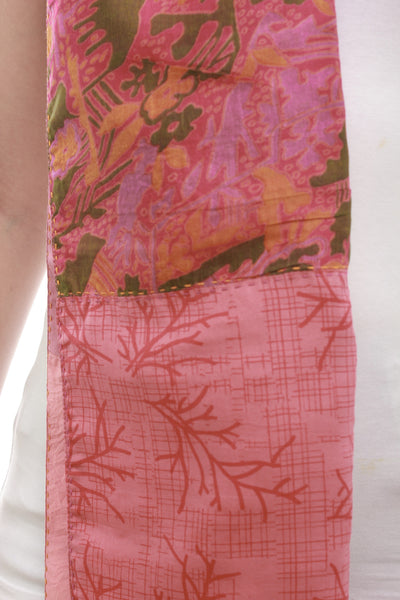 Silk Scarf Patchwork (Pink)
