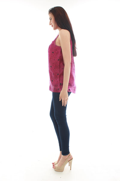 Sun Silk Top (Magenta)
